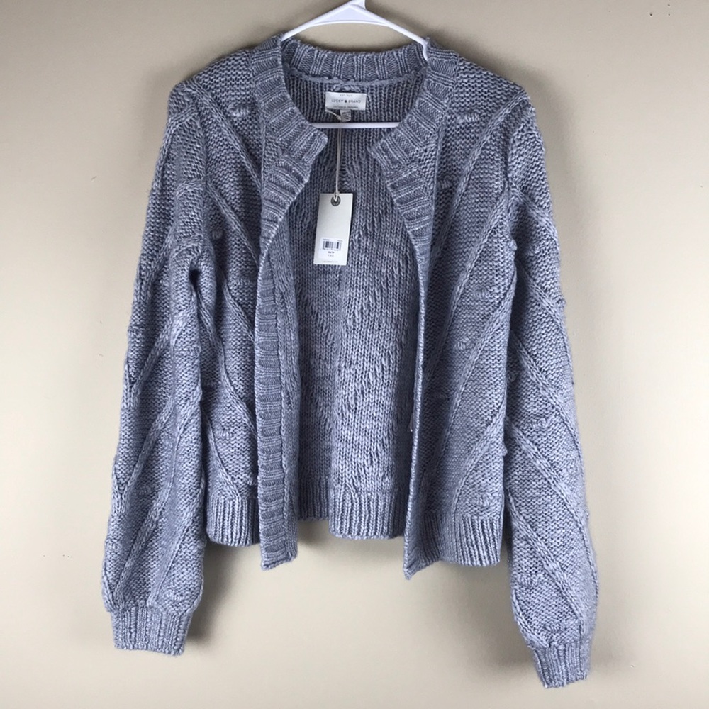NWT Lucky Brand Wool blend cardigan sweater